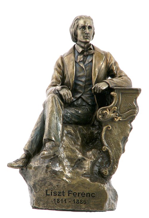 FRANZ LISZT - COLD CAST BRONZE: Franz Liszt - Material - Cold Cast Bronze - Size - 9 3/4