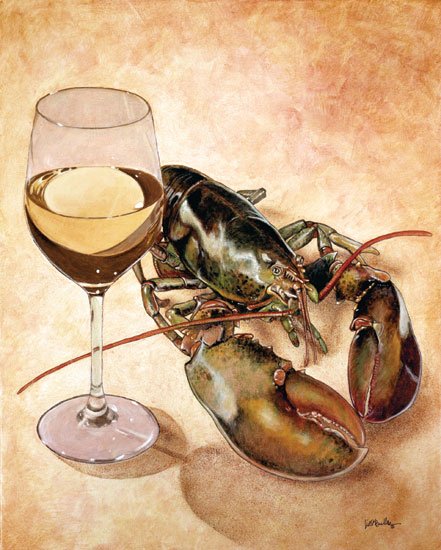 WILL BULLAS - WHITE WINE AND TAILS...: Will Bullas - White Wine And Tails... - Hand Signed - Limited Edition Canvas - Image Size: 12"w X 15"h. Limited Edition Of: 75 - "white Wine And Tails..." Is The Latest Offering From Will Bullas’s �