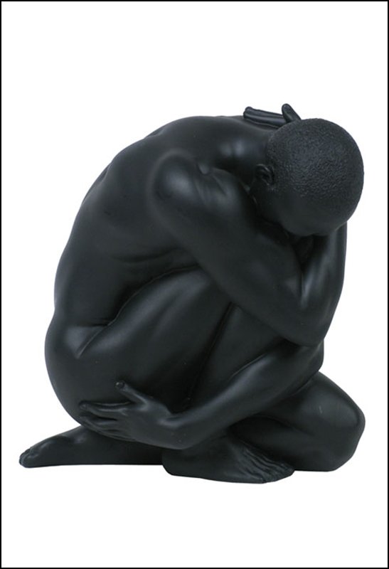 NUDE MALE - BRONZE: Nude Male - Material - Poly Stone - Size - 4 1/8