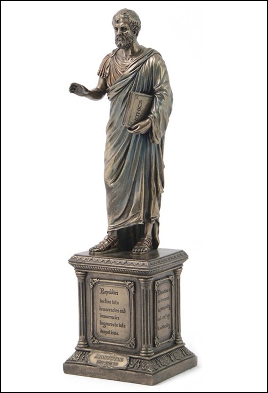 ARISTOTLE - BRONZE: Aristotle - Material - Cold Cast Bronze - Size - 14 5/8