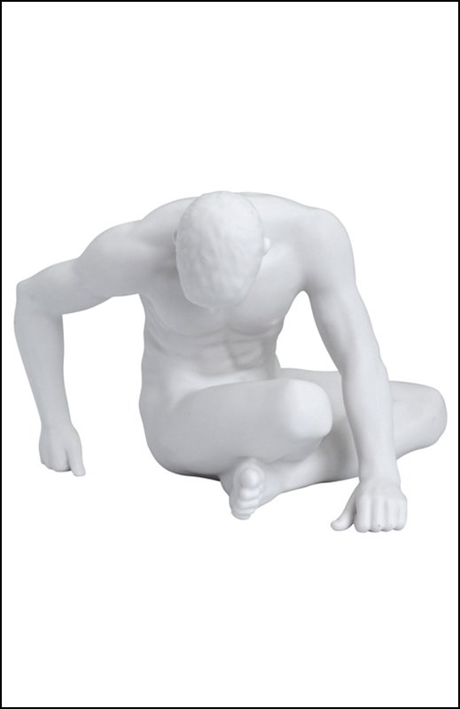 NUDE MALE: Nude Male - 30066 (matt) - Material - Porcelain - Size - (l) 5 7/8