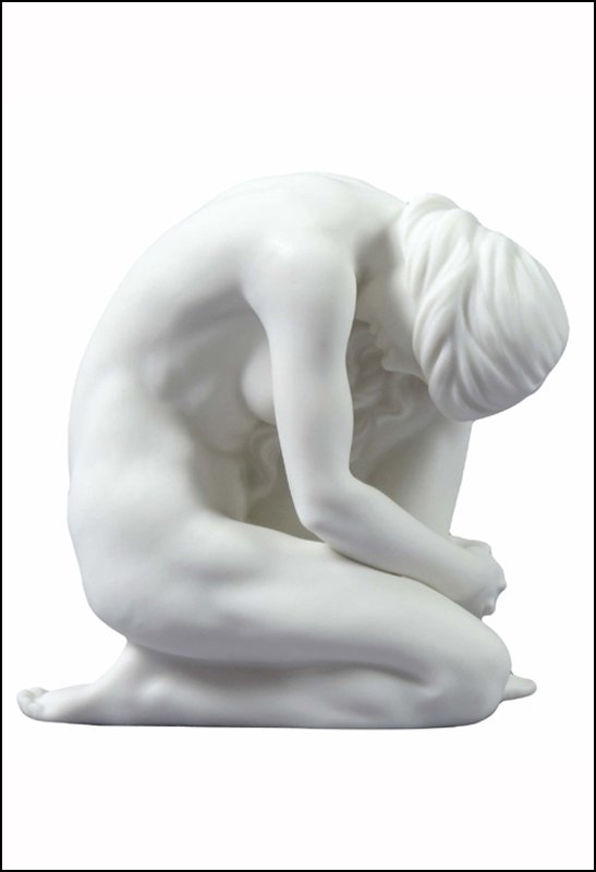 NUDE FEMALE: Nude Female - 30099 (matt) - Material - Porcelain - Size - (l) 4 1/4