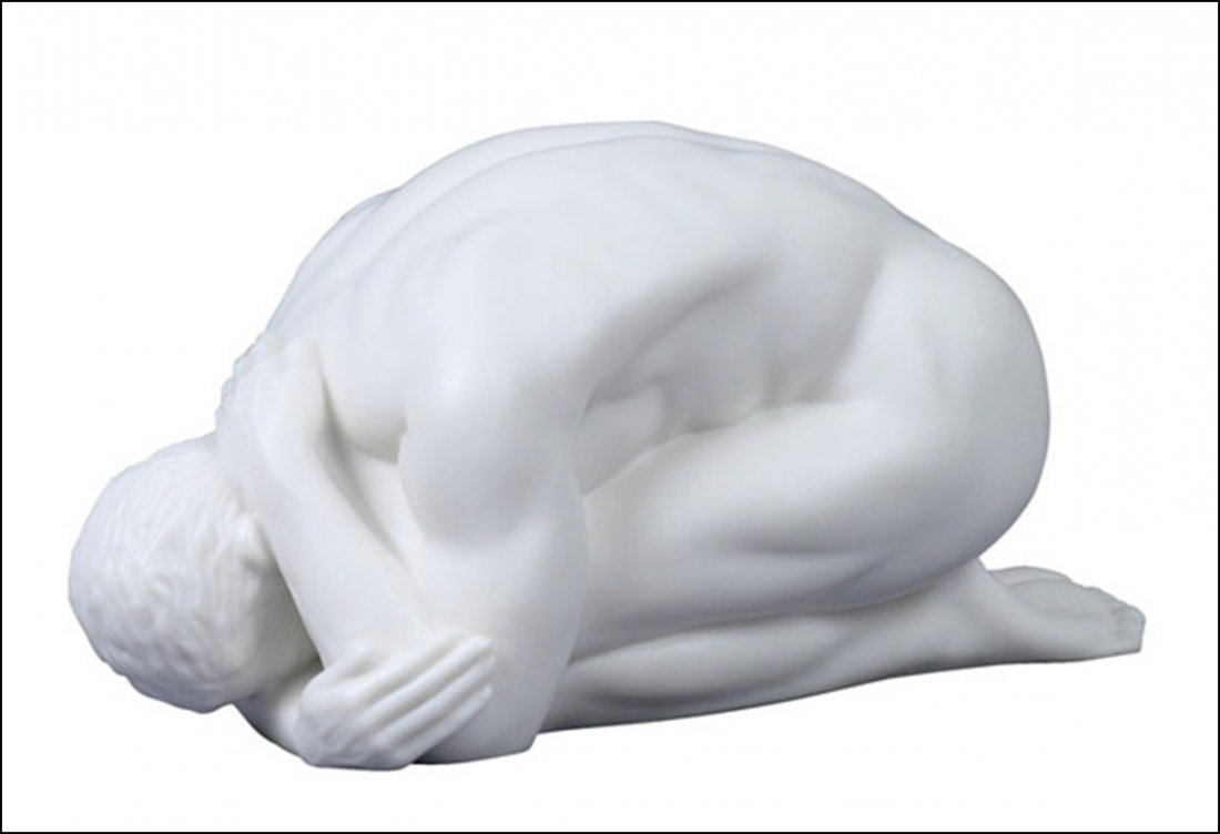 NUDE MALE: Nude-male-(matt) - Material - Porcelain - Size - (l) 5 3/4
