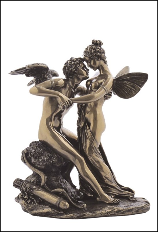 CUPID & PSYCHE - BRONZE: Cupid & Psyche - Material - Cold Cast Bronze - Size - 6 7/8