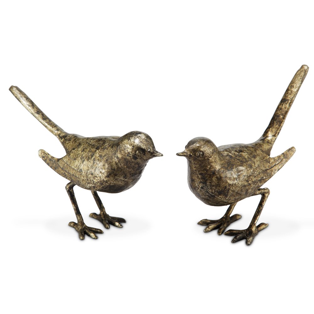 BIRD PAIR: Bird Pair - Weight: 2.5 Lbs - Size: 5.5"H 7.5"W 2.5"D - Material: CAST IRON