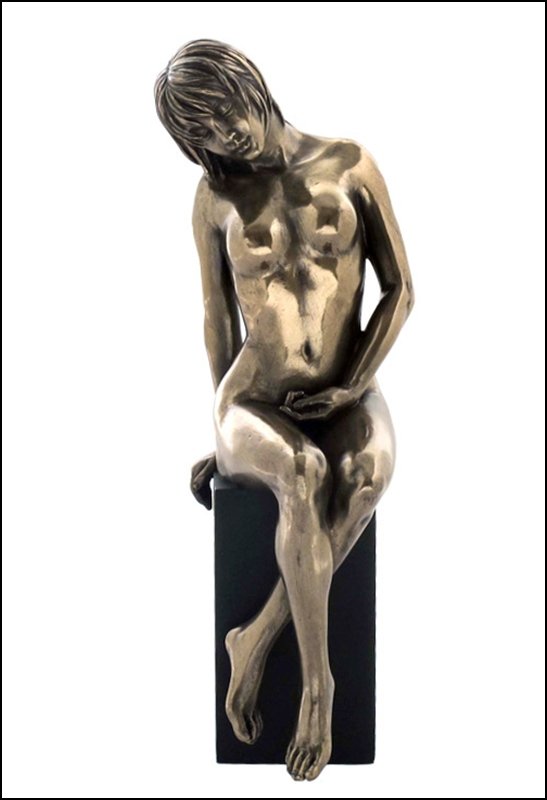 NUDE FEMALE - COLD-CAST BRONZE: Nude Female - Material - COLD-CAST BRONZE - Size - 7 7/8