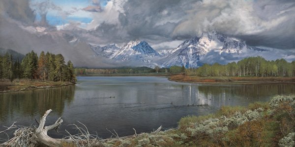 Driftwood - The Oxbow Bend by Phillip Philbeck: Driftwood - The Oxbow Bend by Phillip Philbeck - Edition Size: 250 - Giclee on Paper - Signed & Numbered Dimensions: 16 x 32 Release Date: 8-2013 ……….North Carolina is the home of renowned lands
