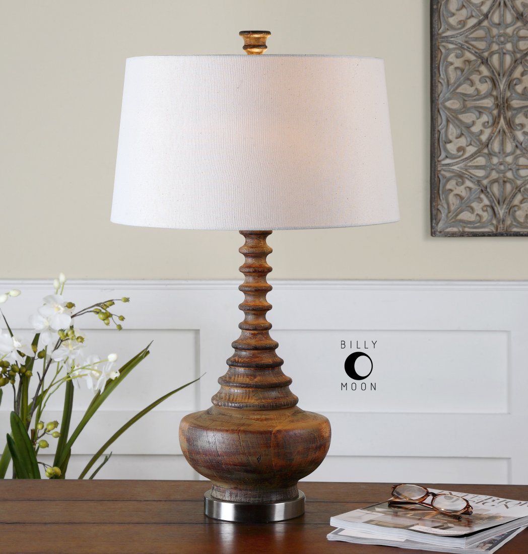 DIEGA SOLID WOOD TABLE LAMP (1 of 1)
