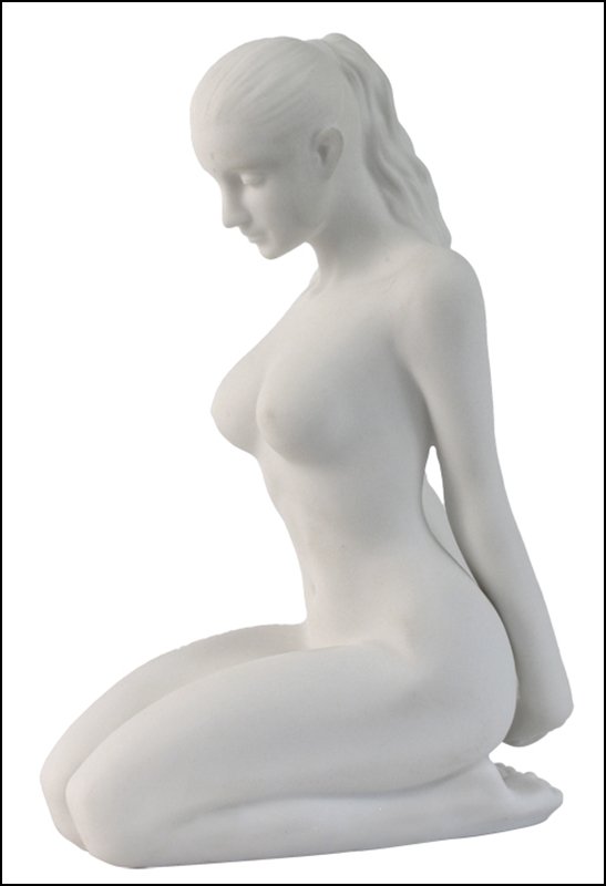 NUDE FEMALE: Nude Female - 30114(matt) - Material - Porcelain - Size - (h) 5 3/4