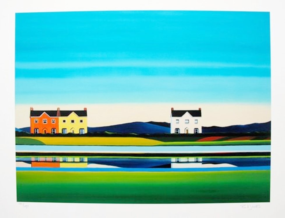 BARBARA JAMES ACROSS THE WATER HAND SIGNED LIMITED ED.: Limited Edition Hand Signed Giclee By Barbara James Titled "Across The Water". Medium: Giclee On Paper [signed And Numbered By The Artist]. This Piece Is Numbered From An Edition Size Of 295. Paper Me