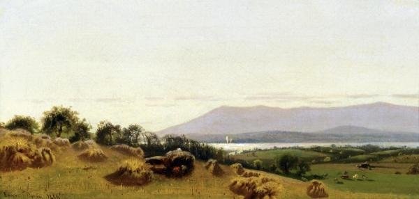 ERNEST PARTON - HARVESTING: Ernest Parton - Harvesting - 36 X 17 1/4 In. - Giclée Print - Gallery Stretched - Ready to hang.