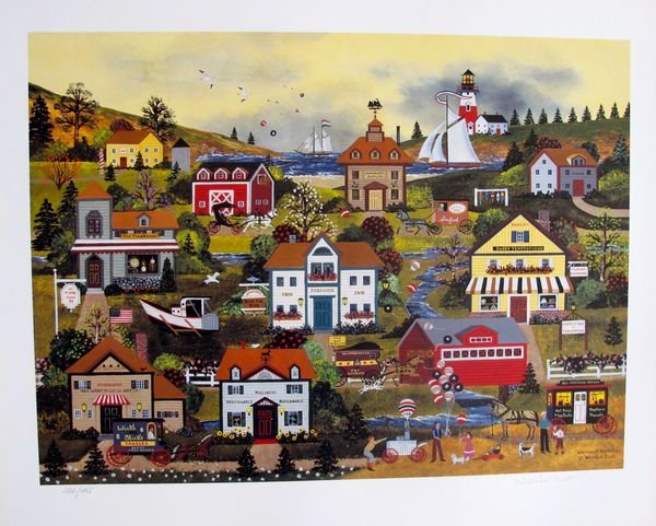 JANE WOOSTER SCOTT WONDERS OF OUR NATION HAND SIGNED: Jane Wooster Scott Limited Edition Hand Signed Lithograph Titled "Wonders Of Our Nation". This Piece Is Pencil Hand Signed By Jane Wooster Scott. Fully Guaranteed Authentic! This Piece Is Numbered Fro