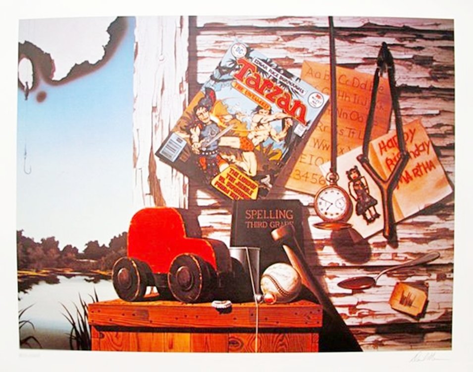 DAVID MANN TARZAN LIMITED ED. HAND SIGNED LITHOGRAPH: Lithograph Hand Signed By David Mann Titled "tarzan". Made On Archival Quality Paper. This Piece Was Hand Signed By David Mann Himself. Pencil Numbered From A Limited Edition Of 1000. Image Measures 1