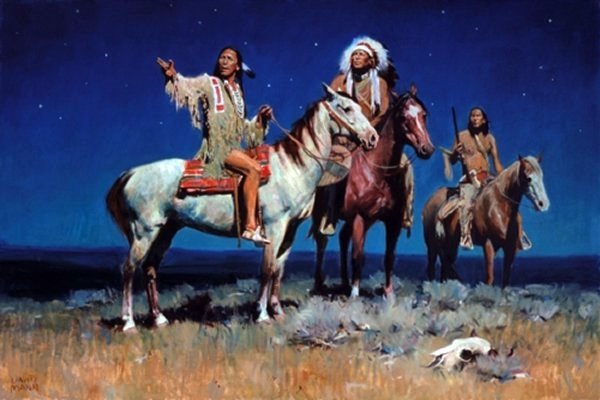 Night Signs by David Mann: Night Signs by David Mann - Edition Size: 250 - Canvas - Signed & Numbered Dimensions: 20 x 30 Release Date: 3-2006 ……….David Mann’s life focus has been his interest in the Native American cul