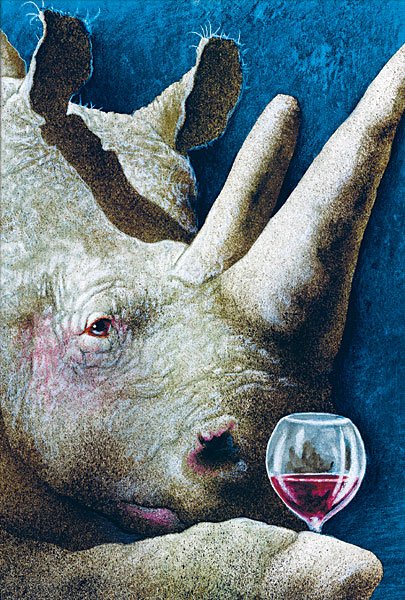 WILL BULLAS - TOAST OF THE RHINE...: Will Bullas - Toast Of The Rhine... - Hand Signed - Limited Edition Canvas - Image Size: 11"w X 17"h. Limited Edition Of: 75 - Will Bullas’ Enormously Popular Food And Wine Series Is A Playful Tribu