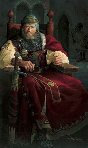 DEAN MORRISSEY - CELTIC KING: Dean Morrissey - Celtic King - Hand Signed - Limited Edition Print - Image Size: 12"w X 20"h. Limited Edition Of: 375 - “in The Glint Of Early Dawn, A Celtic King Awaits A Messenger From The Coastal