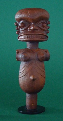 EKET IBIBIO MARIONETTE AFRICAN STATUE: Eket Ibibio Marionette African Statue - Size: 5.5"h X 2"w X 1.75"d Item Type: African Statue Material: Resin - Wood Finish Weight (lbs): 0.6 - - Eket Ibibio Marionette The Large Ibibio People Live In 