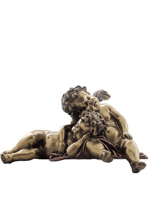 SLEEPING CHERUBS - BRONZE: Sleeping Cherubs - Material - Cold Cast Bronze - Size - 6 1/2