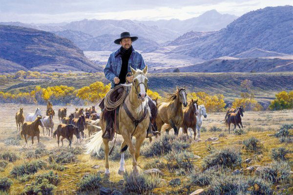 Good Horses and Wide Open Spaces by Tim Cox: Good Horses and Wide Open Spaces by Tim Cox -- Print - Signed & Numbered Dimensions: 20 x 30 Edition Size: 950