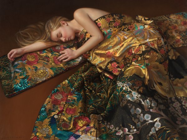 The Japanese Kimono by Evan Wilson: The Japanese Kimono by Evan Wilson -- Digital Open Print Dimensions: 11 x 14 Edition Size: Open