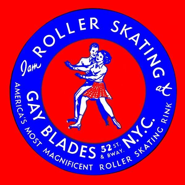 Retrorollers - Gay Blades Roller Skating Nyc: Retrorollers - Gay Blades Roller Skating Nyc - 40 X 40 In. - Giclée On Canvas - Museum Wrapped - Large Piece Of Art - This Piece Is Ready To Hang On Your Wall