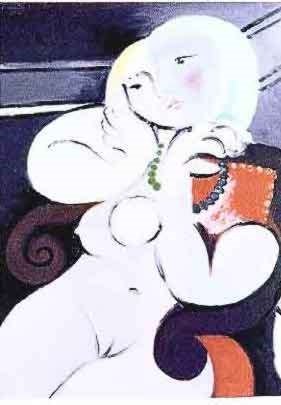#096 Nude Girl With A Necklace Pablo Picasso Estate: Pablo Picasso Giclee Titled “nude Girl With A Necklace”. This Piece Is Pencil Hand Signed On The Lower Right As ‘collection Domaine Picasso’ And Has An Embossed Seal Stamped By The Picasso Est