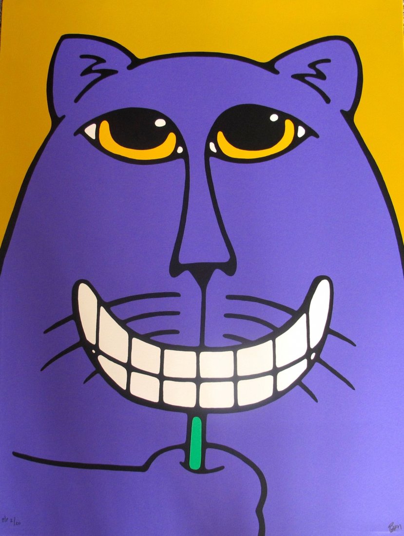 Bruce Mckay “smile” Hand Signed Limited Edition: Limited Edition Hand Signed Serigraph By Bruce Mckay Titled “smile”. Medium: Serigraph On Thick Arches Paper [signed And Numbered By The Artist]. This Piece Is Numbered From A Printers Proof Editi