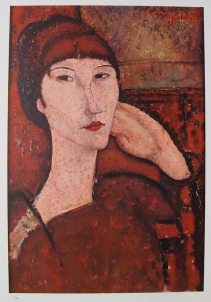 Amedeo Modigliani Madame Kisling 1971 Plate Signed: Amedeo Modigliani Limited Edition Lithograph Titled “madame Kisling”. This Subject Is Plate Signed Which Means It Has A Copy Of Modigliani’s Signature. Pencil Numbered From An Edition Size Of 99