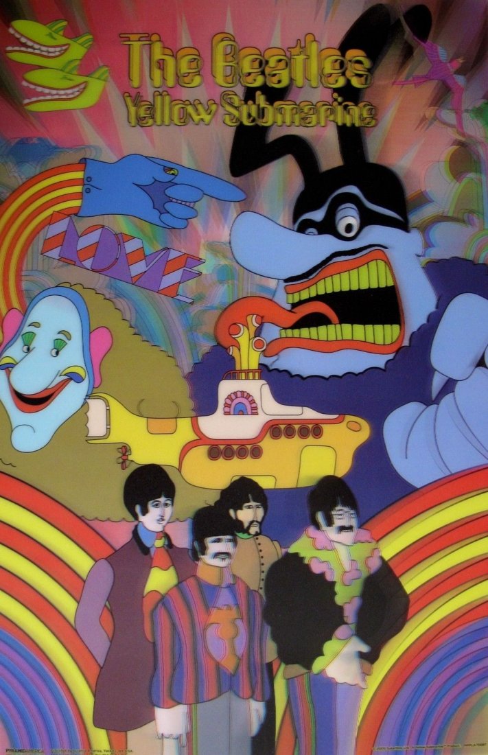 The Beatles Yellow Submarine 3-d Hologram Art: Rare Limited Edition Beatles “yellow Submarine” Album Cover 3-d Hologram Art. The Picture Can Not Capture The Spectacular 3-d Effect Of These. It Pops Right Out At You And There Is So Much Depth. 