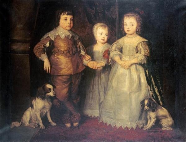 Sir Anthony Van Dyck - The Children Of King Charles I: Sir Anthony Van Dyck - The Children Of King Charles I - 40 X 30 1/2 In. - Giclée On Canvas - Museum Wrapped - Large Piece Of Art - This Piece Is Ready To Hang On Your Wall
