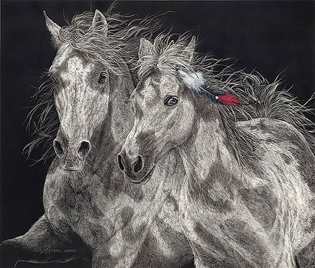 Judy Larson - The Resisters: Judy Larson - The Resisters - Hand Signed - Limited Edition Print - Image Size: 22 1/4"w X 19"h. Limited Edition Of: 1000 - Click Here To Explore The Hidden Image Keys In Judy Larson's Fine Art. In 19