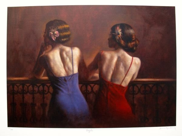 Hamish Blakely Angels Hand Signed Limited Edition: Limited Edition Hand Signed Giclee By Hamish Blakely Titled “angels”. Medium: Giclee On Paper [signed And Numbered By The Artist]. This Piece Is Numbered From An Edition Of 250. Image Measures 17?