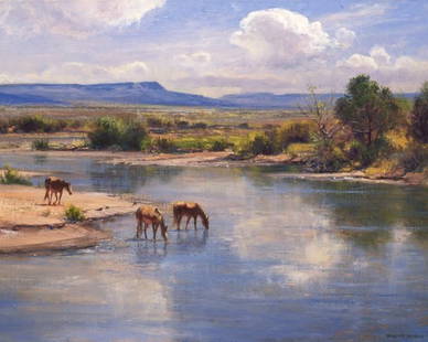 On the Little Colorado by Robert Peters: On the Little Colorado by Robert Peters -- Giclee on Canvas, Open Edition Dimensions: 11 x 14 Edition Size: Open