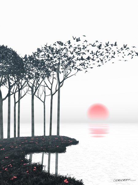 Aki by Cynthia Decker: Aki by Cynthia Decker -- Open Giclee Poster Dimensions: 36 x 27 Edition Size: Open