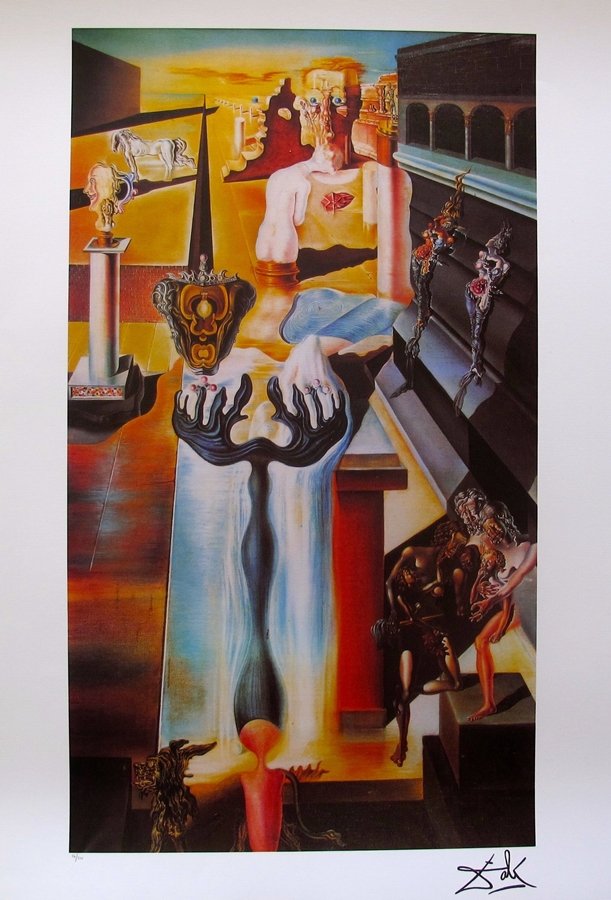 Salvador Dali Invisible Man Facsimile Signed Limited: Salvador Dali Limited Edition Lithograph Titled "Invisible Man”. Made On Archival Quality Paper. This Piece Is Facsimile Signed Which Means It Has A Copy Of Dali’s Signature. Pencil Numbered From 