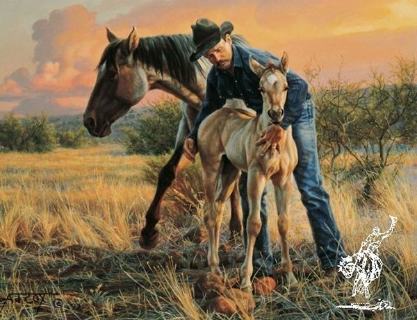 The New Foal by Tim Cox: The New Foal by Tim Cox -- Print - Open Edition Dimensions: 9 x 12 Edition Size: Open