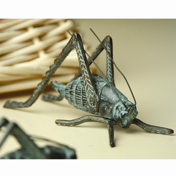 Large Cricket: Large Cricket - Dimensions: 3"h 6"w 2.5"d Material: Brass Weight: 0.520lbs