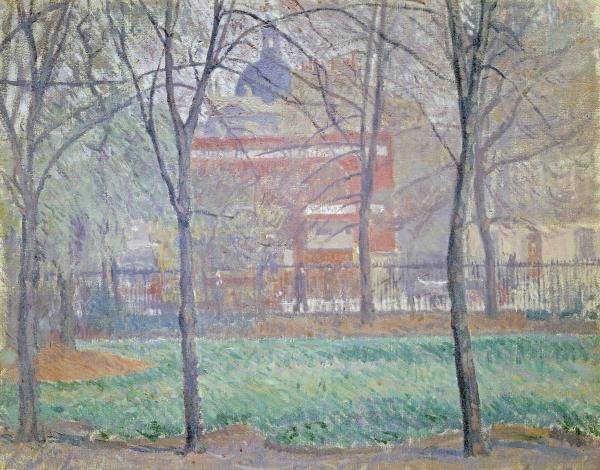 MORNINGTON CRESCENT…SPENCER FREDERICK GORE: Spencer Frederick Gore - Mornington Crescent - 40 X 31 5/8 In. - This Gicle On Canvas Is Gallery Stretched And Ready To Hang