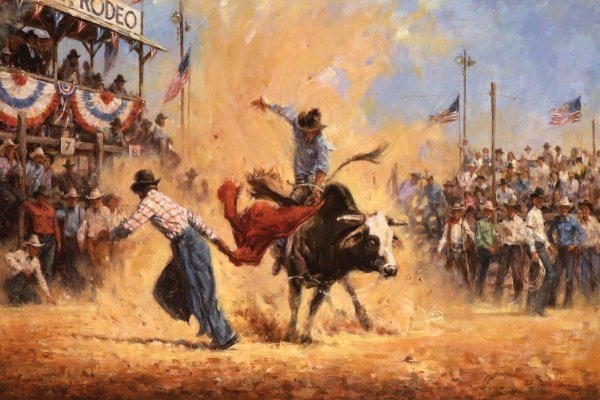 Best Seat in the House by John Austin Hanna: Best Seat in the House by John Austin Hanna -- Giclee on Canvas, Open Edition Dimensions: 10 x 15 Edition Size: Open