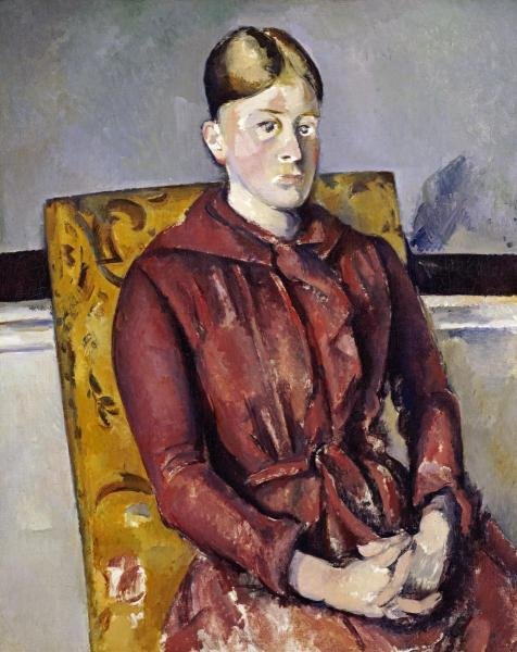 MADAME CEZANNE WITH A YELLOW ARMCHAIR…PAUL CEZANNE (1 of 1)