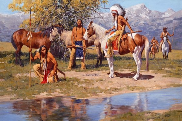 The Still Warm Camp by David Mann: The Still Warm Camp by David Mann -- Giclee on Paper - Signed & Numbered Dimensions: 20 x 30 Edition Size: 950