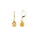 14kkt Yellow Citrine Briolette Earrings