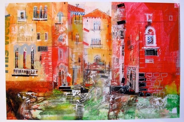 Nagib Karsan "Waiting For The Gondola” Hand Signed (1 of 1)