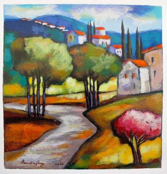 Slava Brodinsky A Walk To The Village Hand Signed (1 of 1)