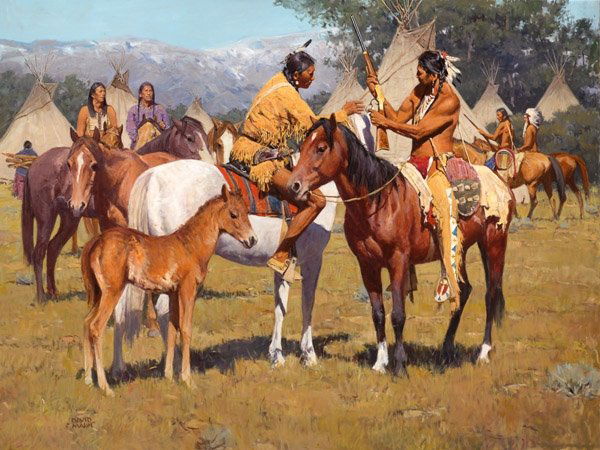 David Mann - Yellowboy Winchester: David Mann - Yellowboy Winchester Giclee on Canvas, Open Edition Signed Dimensions: 12 x 16 Edition Size: Open