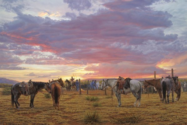 Tim Cox - Long Days, Short Pay: Tim Cox - Long Days, Short Pay Giclee on Canvas - Signed & Numbered Dimensions: 24 x 36 Edition Size: 150