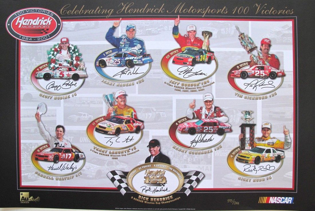 Nascar Celebrating Hendrick Motorsports 100 Victories (1 of 1)