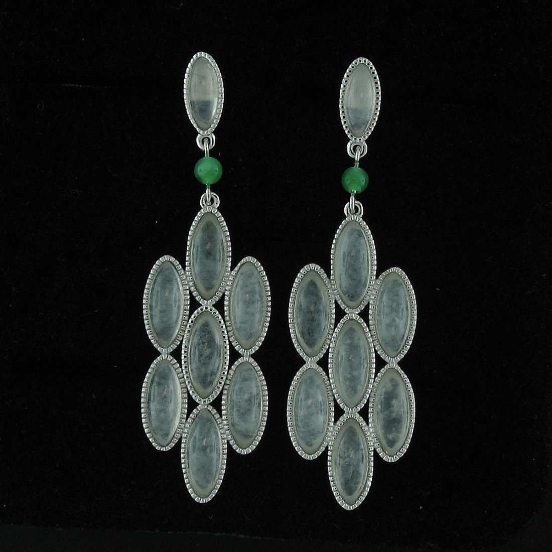 Burmese Ice Jade Earrings (1 of 1)