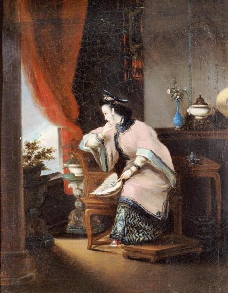 Lam Qua - A Chinese Girl Seated: Lam Qua - A Chinese Girl Seated