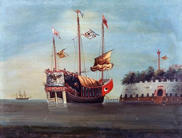 Chinese School - War Junks Off Folly Forts In The South (1 of 1)